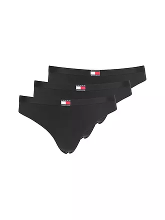 TOMMY HILFIGER | Strings 3er Pkg black | 